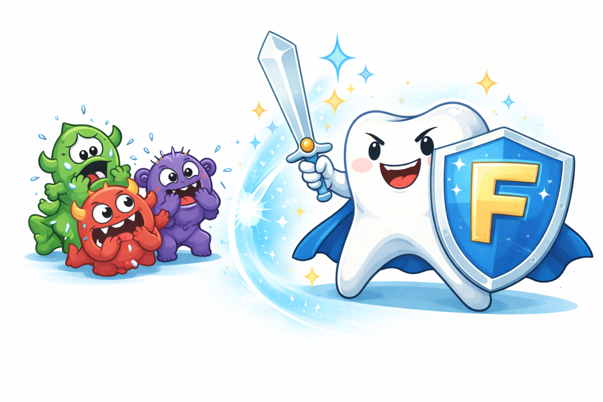 الفلورايد… درع الابتسامة في مواجهة وحوش الفم.